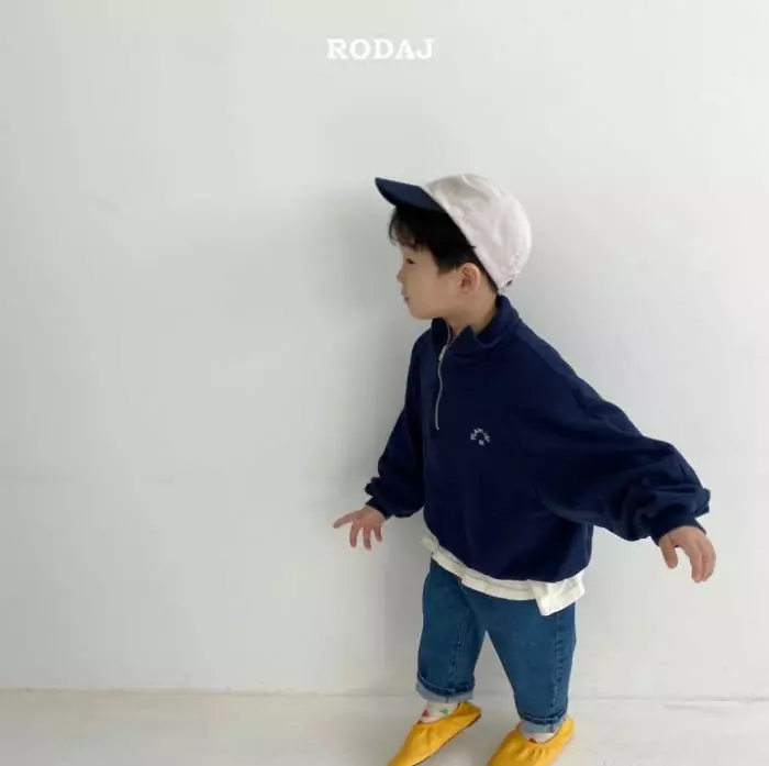 Roda J - Korean Children Fashion - #discoveringself - Risk Half Zip-up Tee - 8