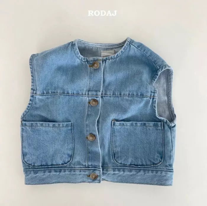 Roda J - Korean Children Fashion - #discoveringself - Needs Denim Vest - 2