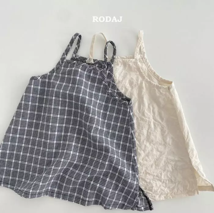 Roda J - Korean Children Fashion - #kidsstore - Mood One-piece Black Check 