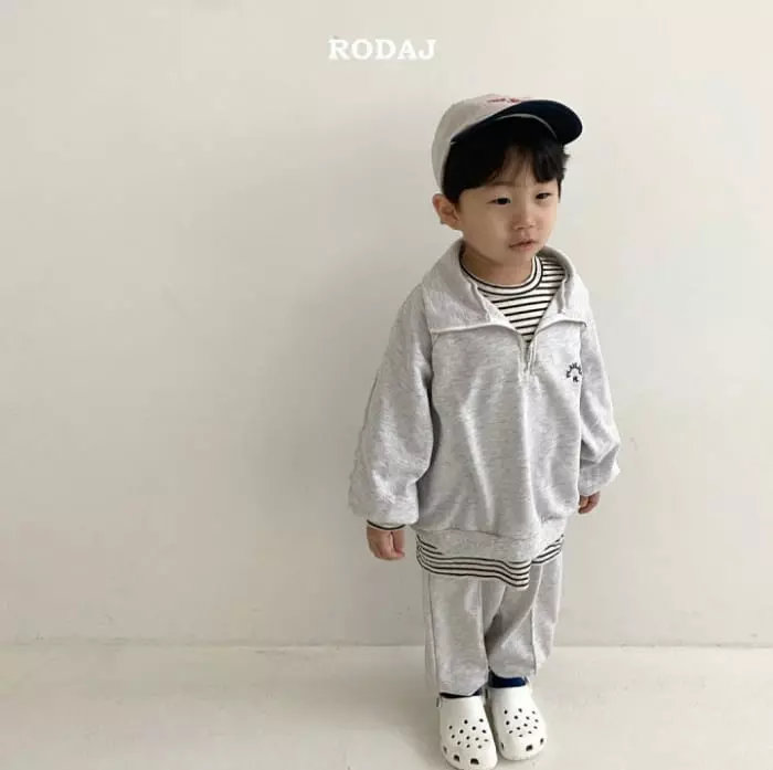 Roda J - Korean Children Fashion - #kidzfashiontrend - Risk Half Zip-up Tee - 12
