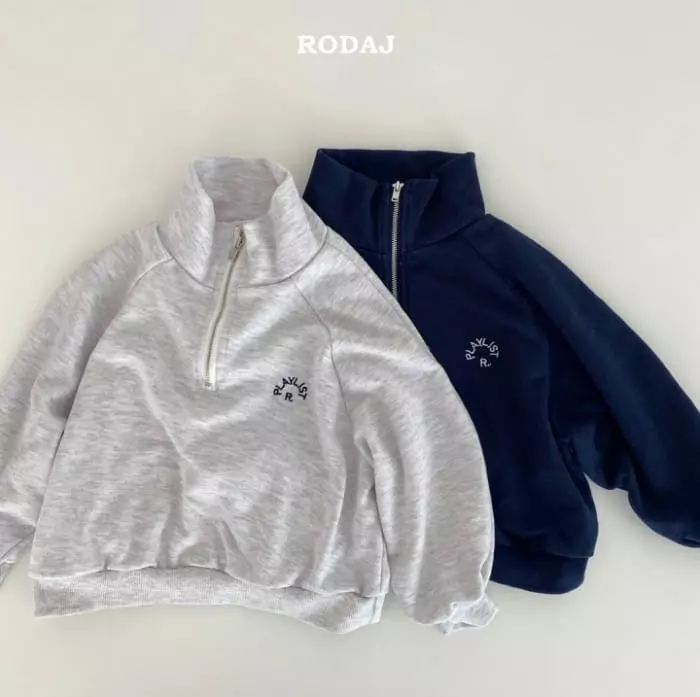 Roda J - Korean Children Fashion - #prettylittlegirls - Risk Half Zip-up Tee