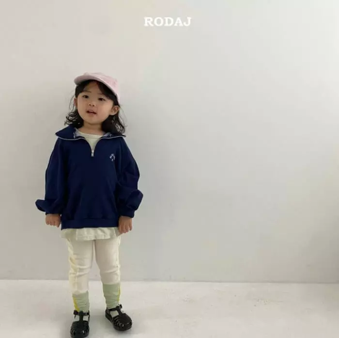 Roda J - Korean Children Fashion - #toddlerclothing - Risk Half Zip-up Tee - 4