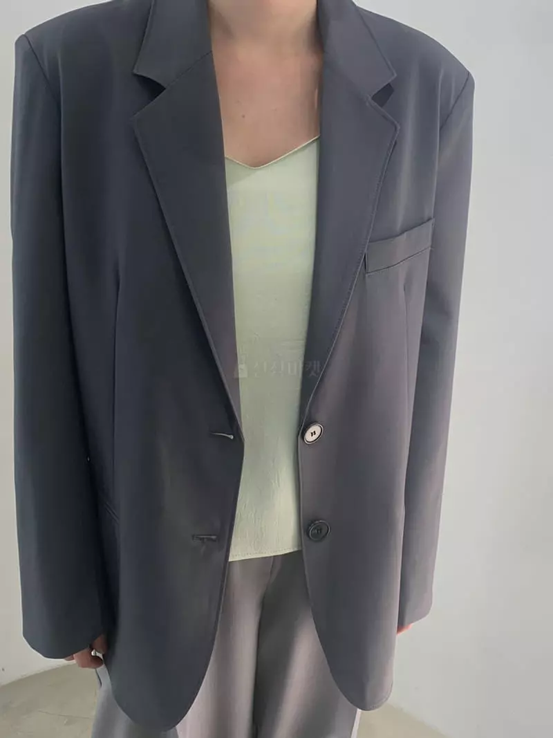 Roomk - Korean Women Fashion - #womensfashion - Basic Jacket - 3