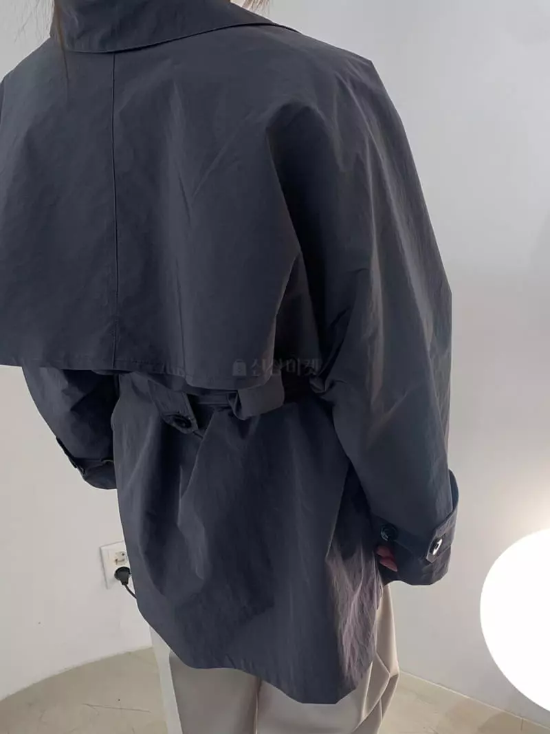 Roomk - Korean Women Fashion - #momslook - Half Trench Jacket - 4