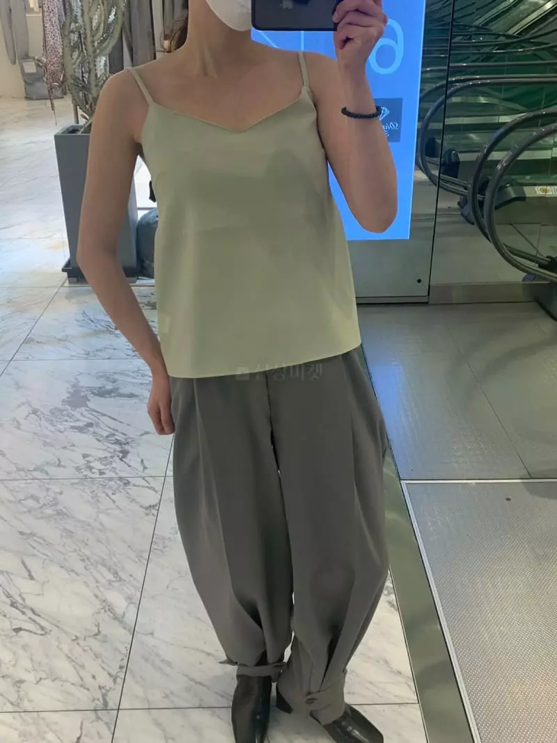 Roomk - Korean Women Fashion - #womensfashion - Slip Sleeveless Tee - 2