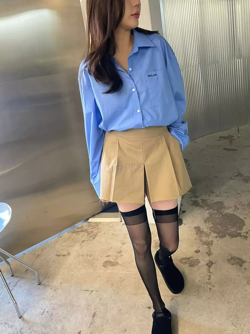 Rooof - Korean Women Fashion - #momslook - Cotton Mini Pants
