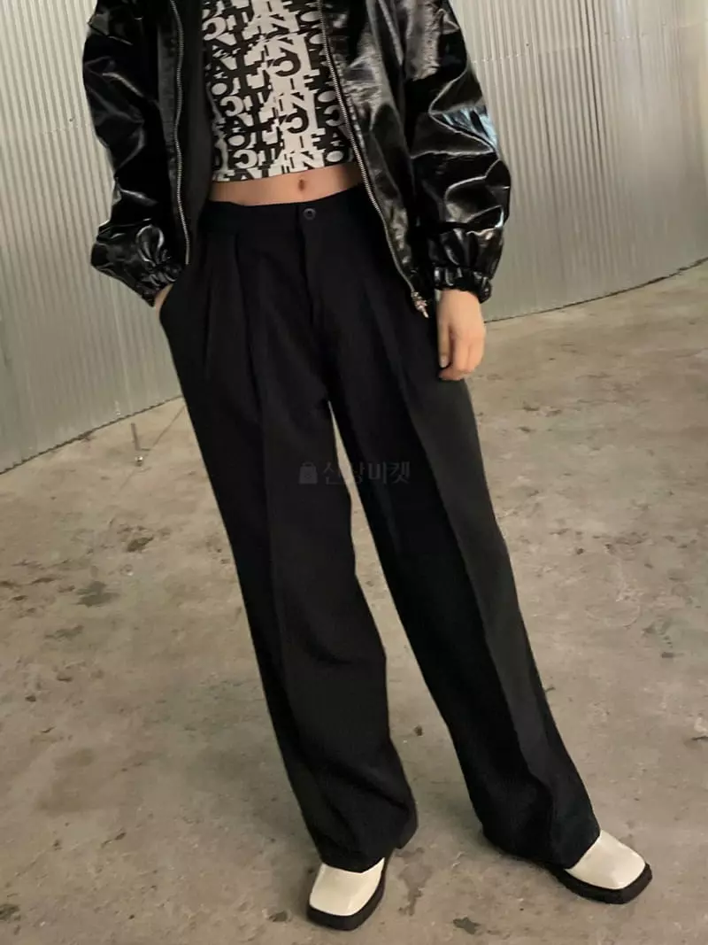 Rooof - Korean Women Fashion - #pursuepretty - Stitch Pants - 3