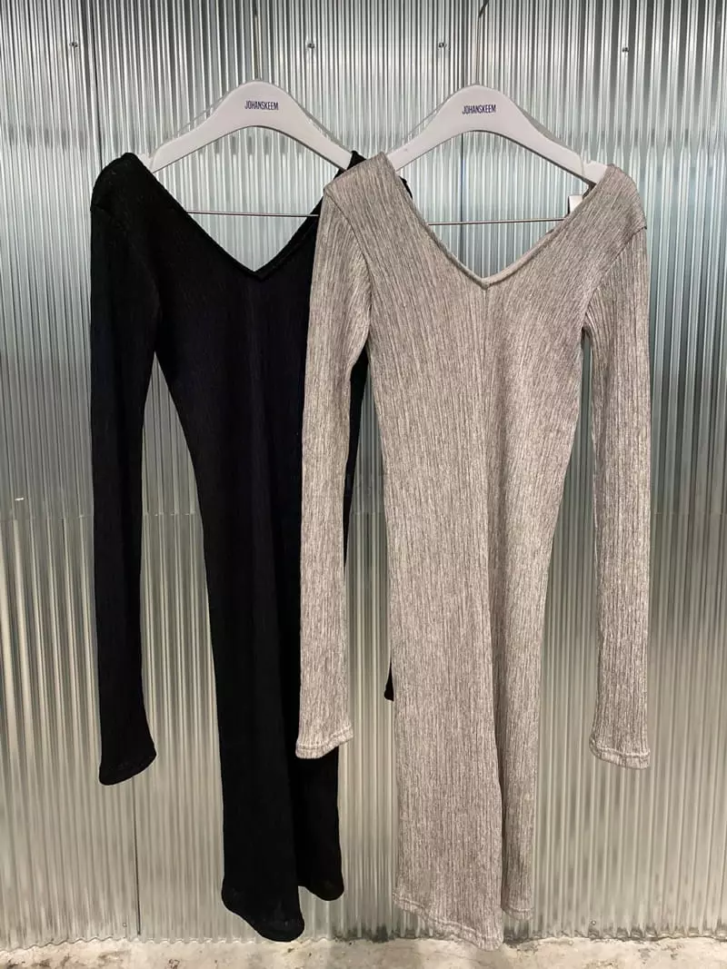 Rooof - Korean Women Fashion - #restrostyle - Bokart Open One-piece - 4