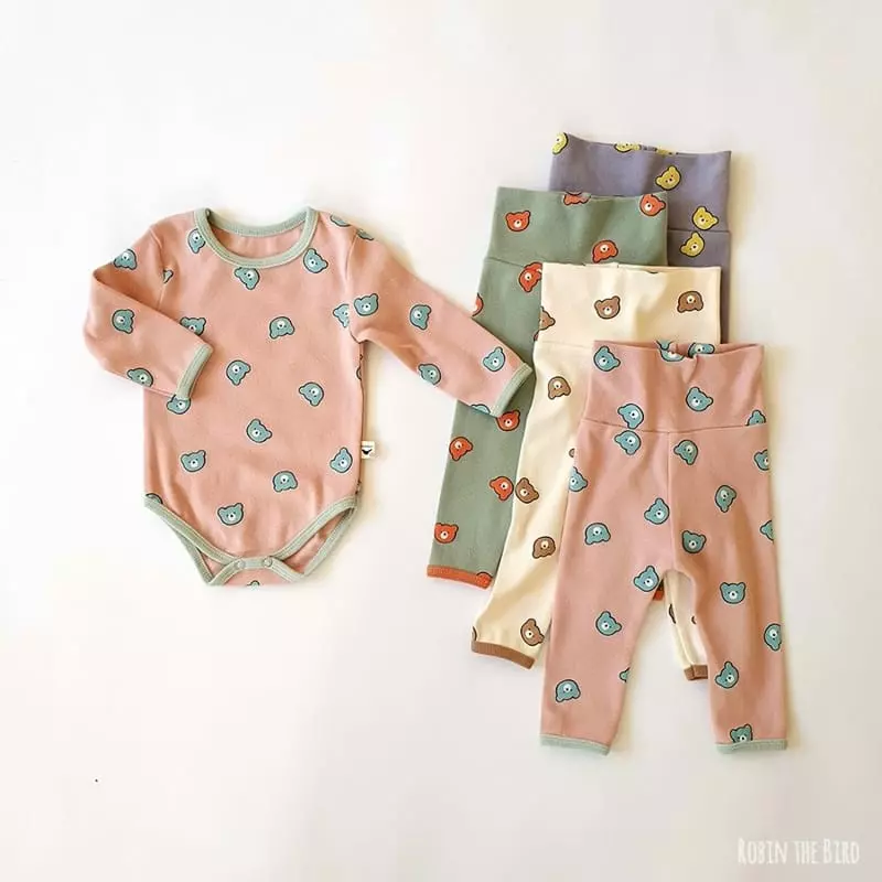 Saerobin - Korean Baby Fashion - #babygirlfashion - Candy Bear Eayswear Bodysuit