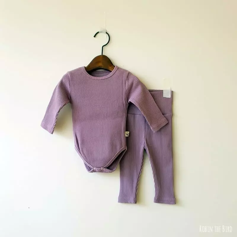 Saerobin - Korean Baby Fashion - #babyoutfit - Rib Easywear Pants - 8