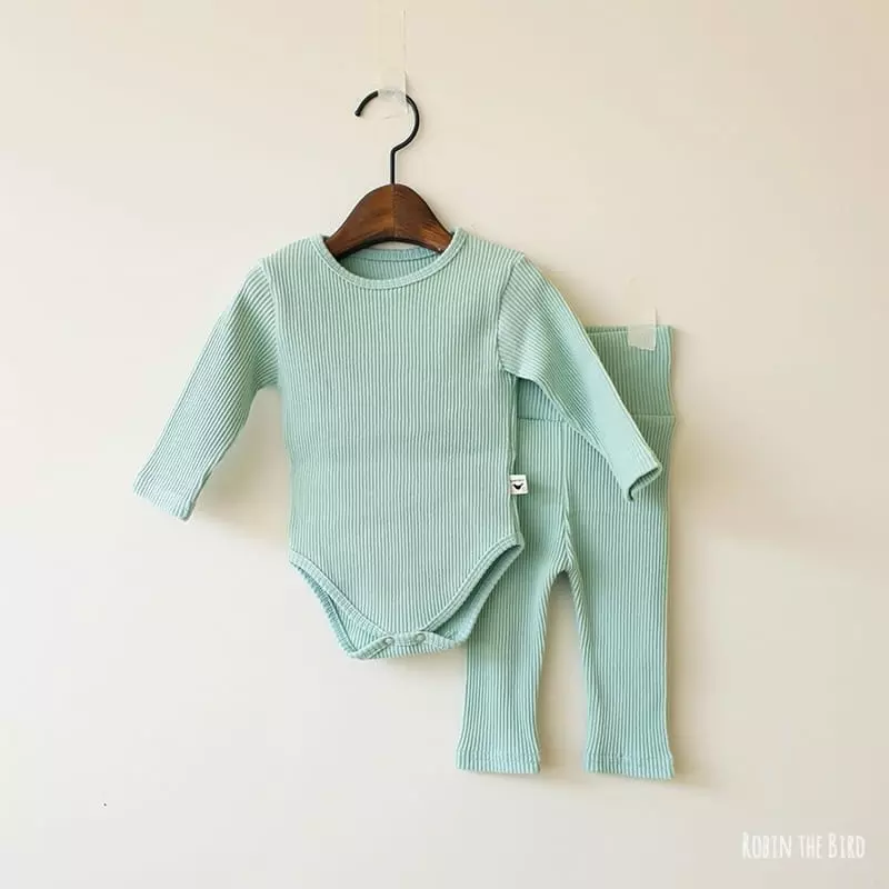 Saerobin - Korean Baby Fashion - #babywear - Rib Easywear Pants - 10