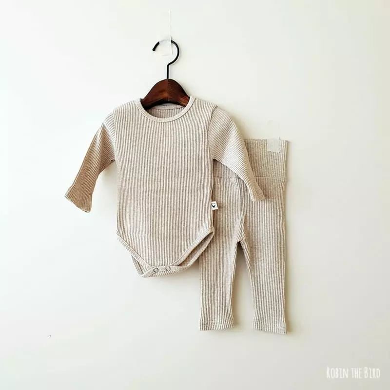 Saerobin - Korean Baby Fashion - #onlinebabyshop - Rib Easywear Pants - 12