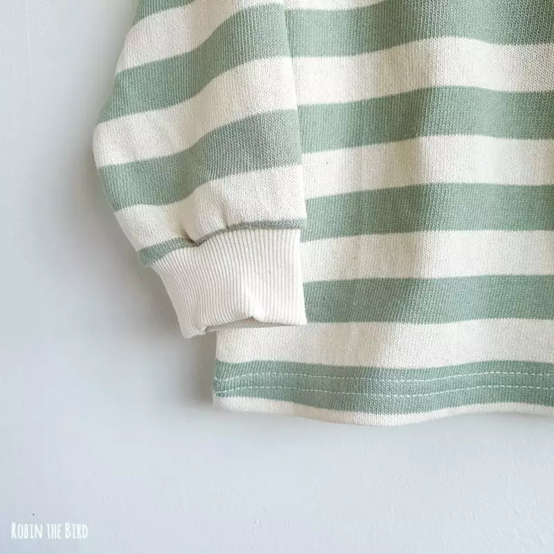 Saerobin - Korean Children Fashion - #Kfashion4kids - Stripe Sweatshirt - 8