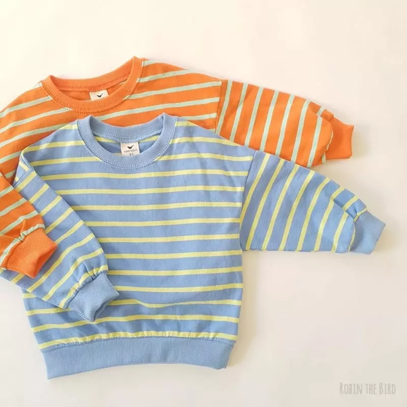 Saerobin - Korean Children Fashion - #Kfashion4kids - Vivid Stripes Sweatshirt - 7