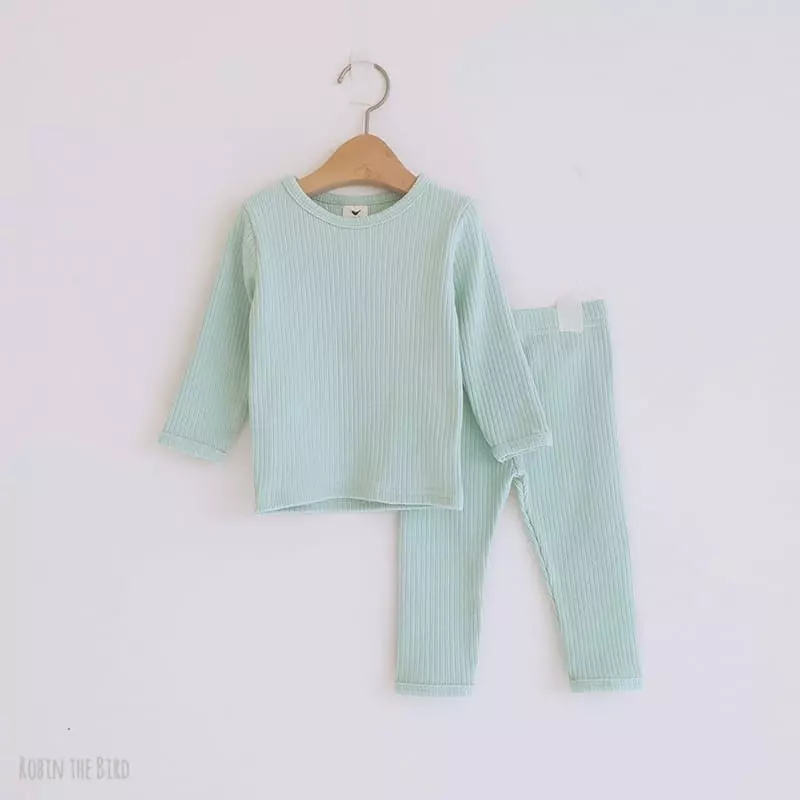 Saerobin - Korean Children Fashion - #childofig - Prechell Rib Easywear - 5