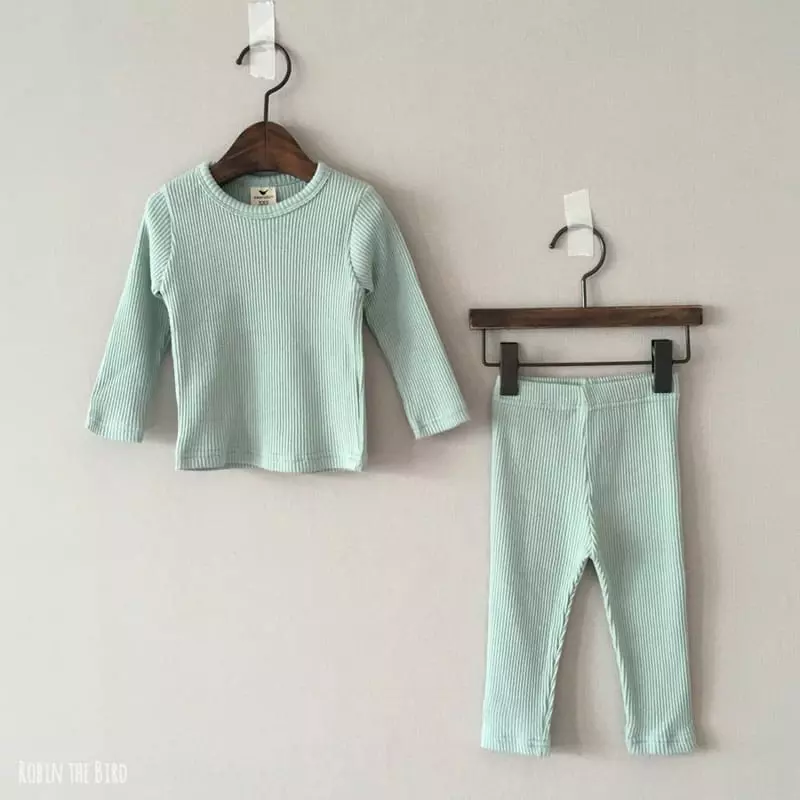Saerobin - Korean Children Fashion - #childrensboutique - Rib Easywear - 7