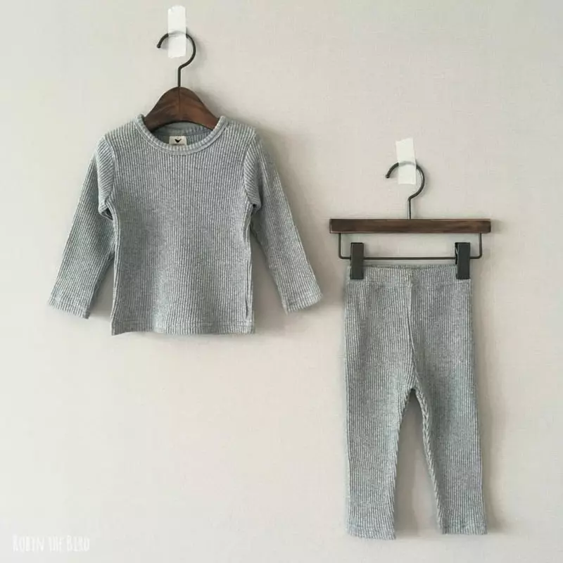 Saerobin - Korean Children Fashion - #designkidswear - Rib Easywear - 8
