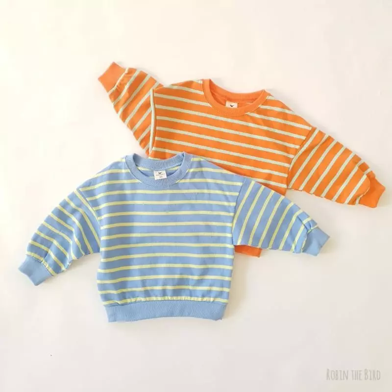 Saerobin - Korean Children Fashion - #designkidswear - Vivid Stripes Sweatshirt