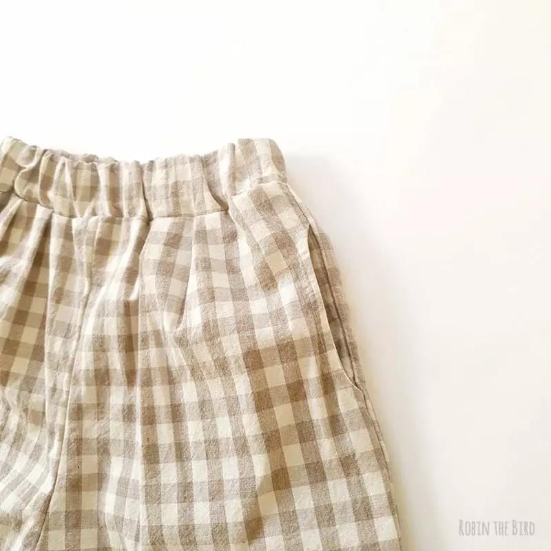 Saerobin - Korean Children Fashion - #discoveringself - Check Jogger Pants - 5