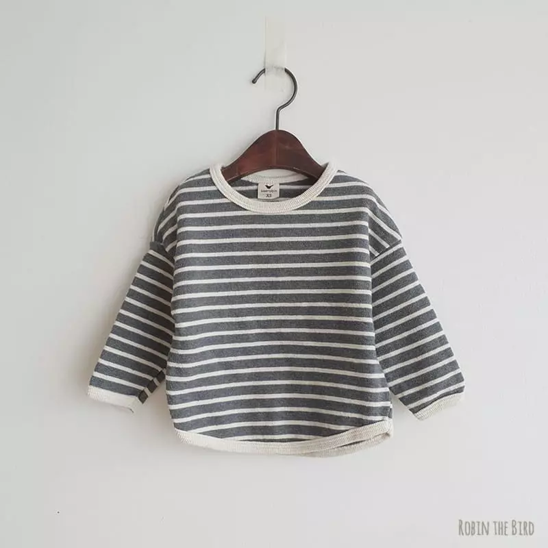 Saerobin - Korean Children Fashion - #fashionkids - Stripes Totom Tee - 5