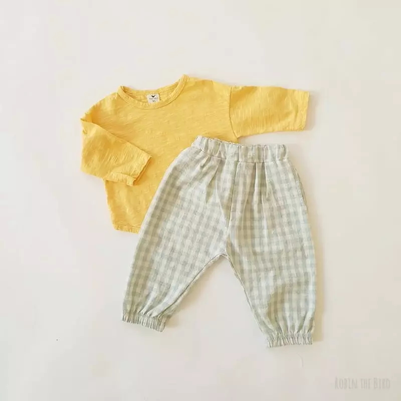 Saerobin - Korean Children Fashion - #fashionkids - Washing Slub Tee - 2