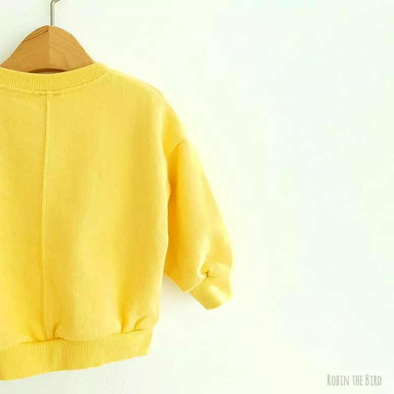 Saerobin - Korean Children Fashion - #kidsshorts - Simple Sweatshirt - 6