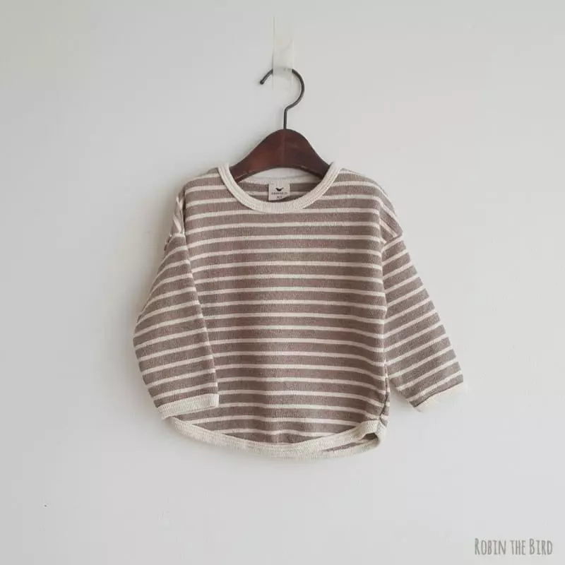 Saerobin - Korean Children Fashion - #kidsshorts - Stripes Totom Tee - 6