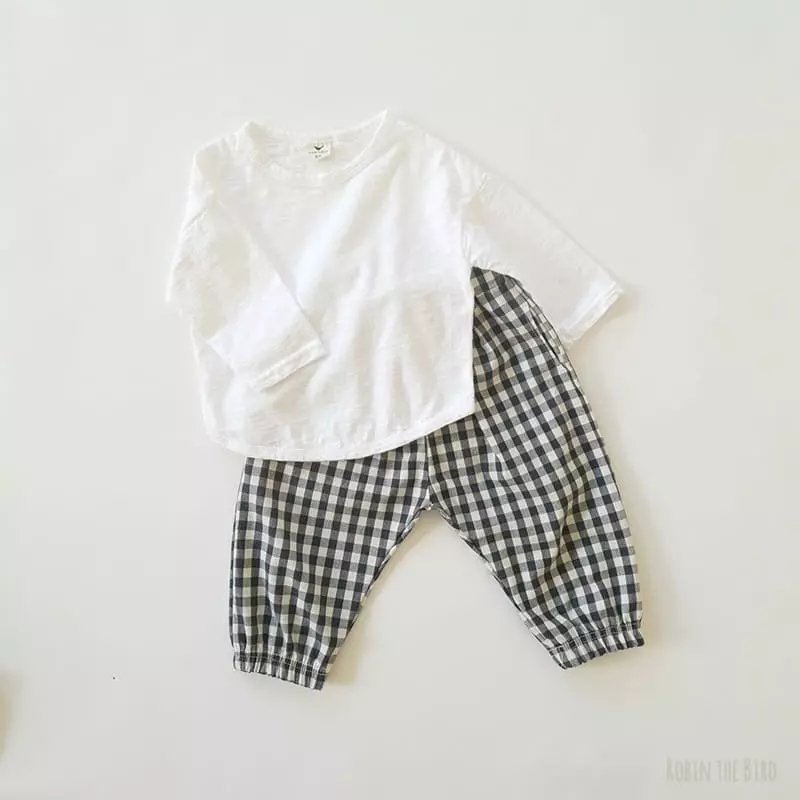 Saerobin - Korean Children Fashion - #kidsshorts - Washing Slub Tee - 3