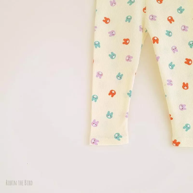 Saerobin - Korean Children Fashion - #kidsstore - Waffle Rabbit Easywear - 2