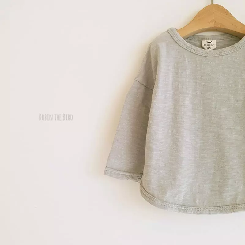 Saerobin - Korean Children Fashion - #kidsshorts - Washing Slub Tee - 4