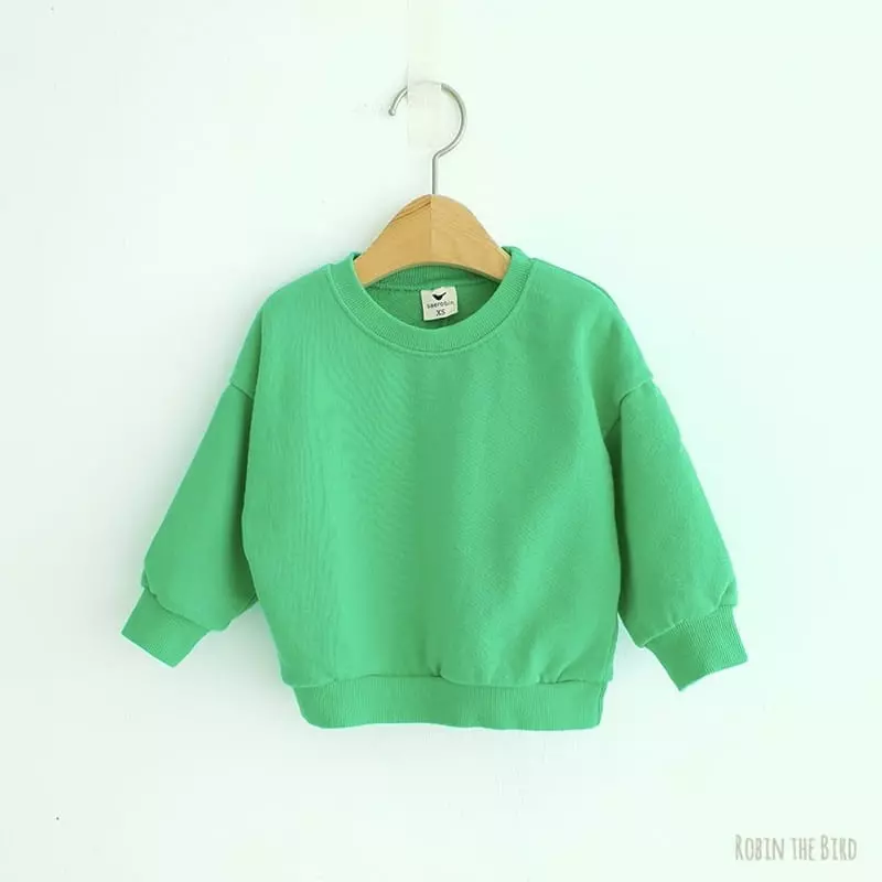 Saerobin - Korean Children Fashion - #kidzfashiontrend - Simple Sweatshirt - 8