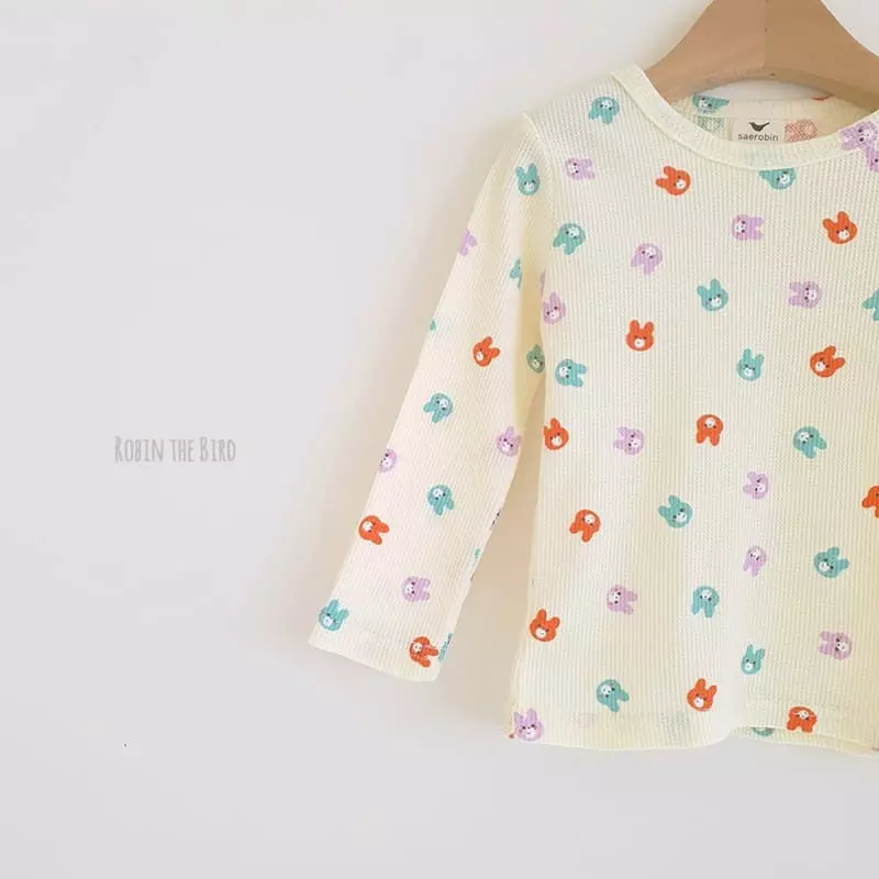 Saerobin - Korean Children Fashion - #kidzfashiontrend - Waffle Rabbit Easywear - 3