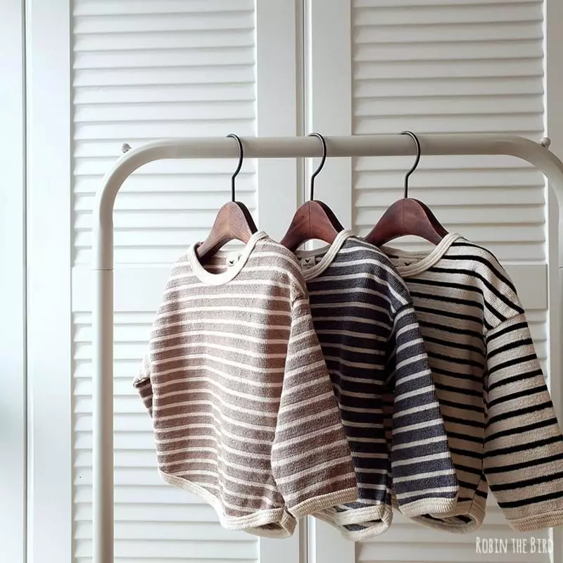 Saerobin - Korean Children Fashion - #kidzfashiontrend - Stripes Totom Tee - 8