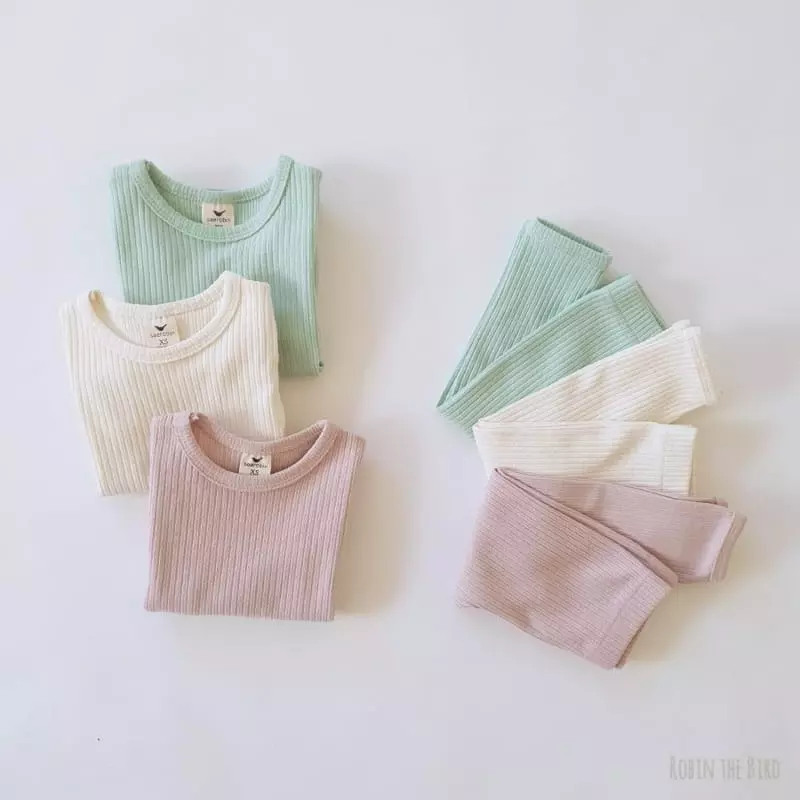 Saerobin - Korean Children Fashion - #littlefashionista - Prechell Rib Easywear