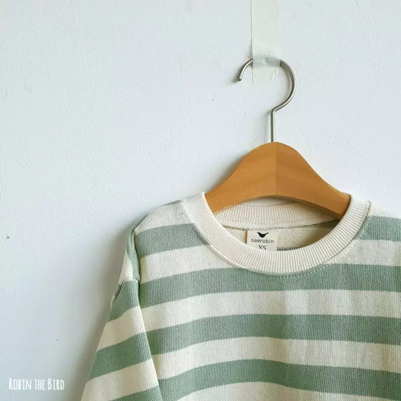Saerobin - Korean Children Fashion - #littlefashionista - Stripe Sweatshirt - 9