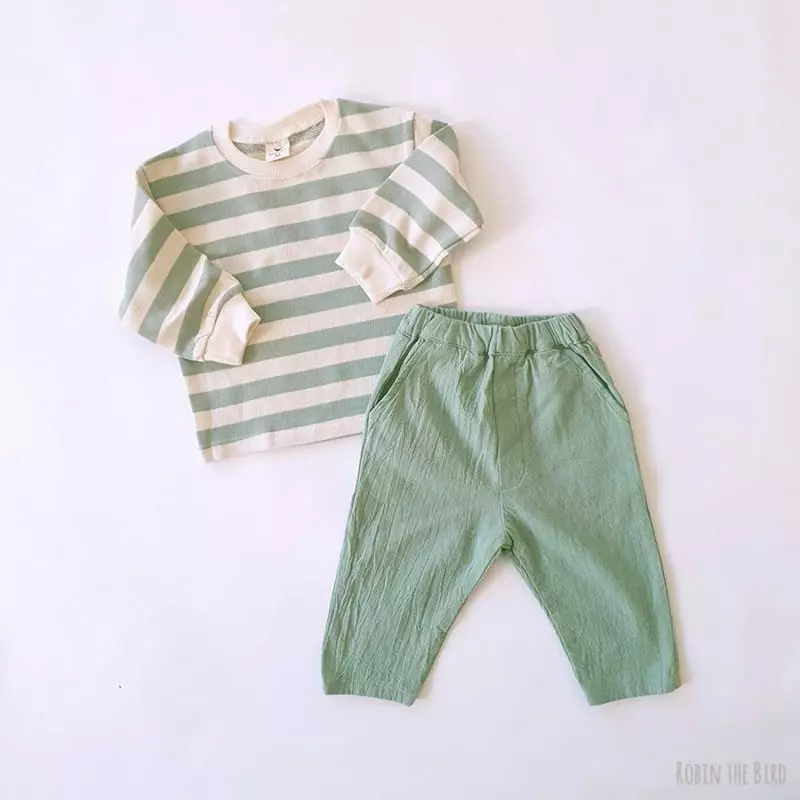 Saerobin - Korean Children Fashion - #magicofchildhood - Cotton Washing Baggy Pants