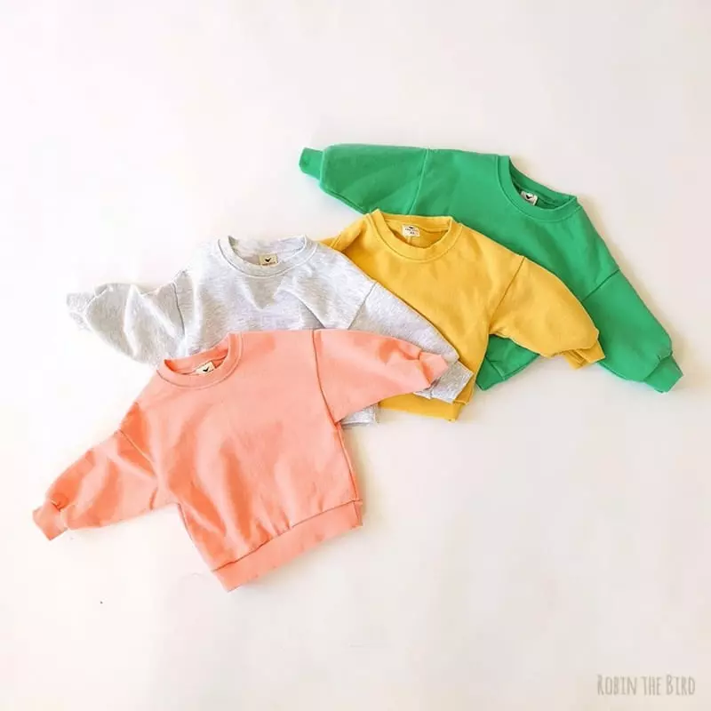 Saerobin - Korean Children Fashion - #minifashionista - Simple Sweatshirt - 12