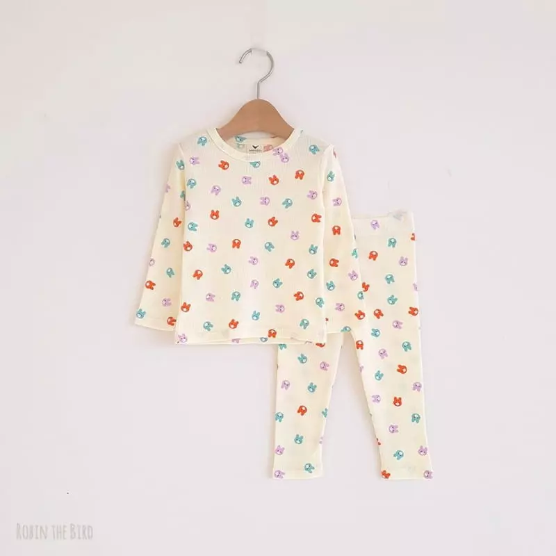 Saerobin - Korean Children Fashion - #minifashionista - Waffle Rabbit Easywear - 7