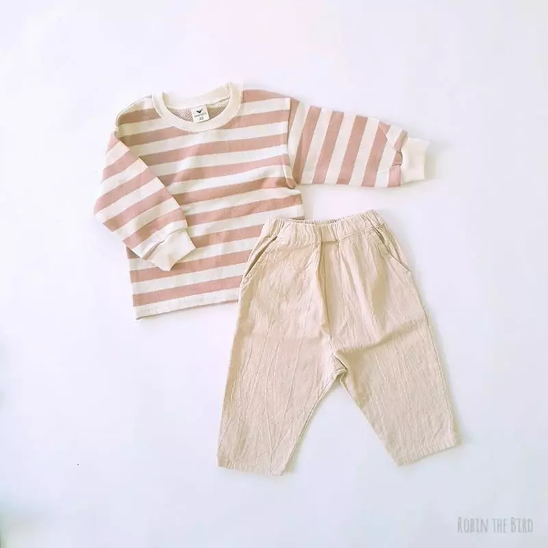 Saerobin - Korean Children Fashion - #minifashionista - Cotton Washing Baggy Pants - 2