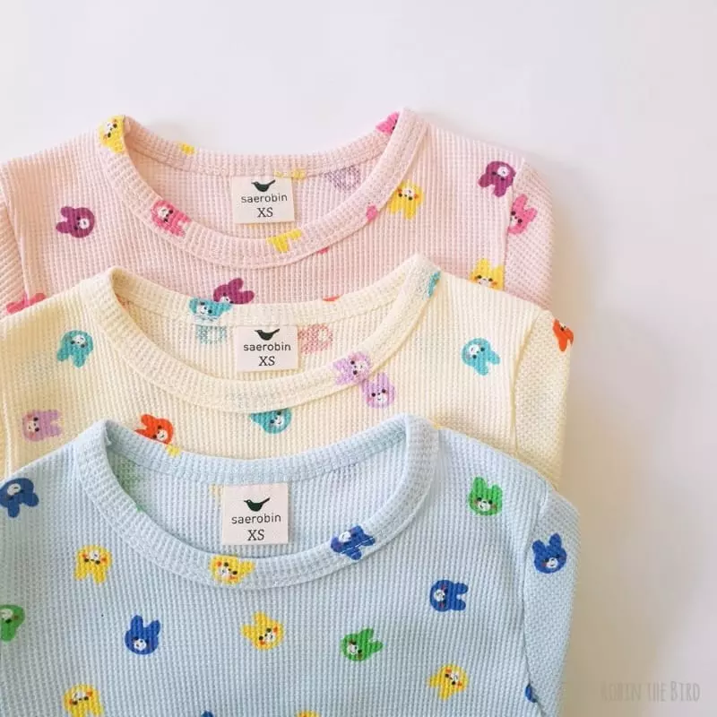 Saerobin - Korean Children Fashion - #prettylittlegirls - Waffle Rabbit Easywear - 8