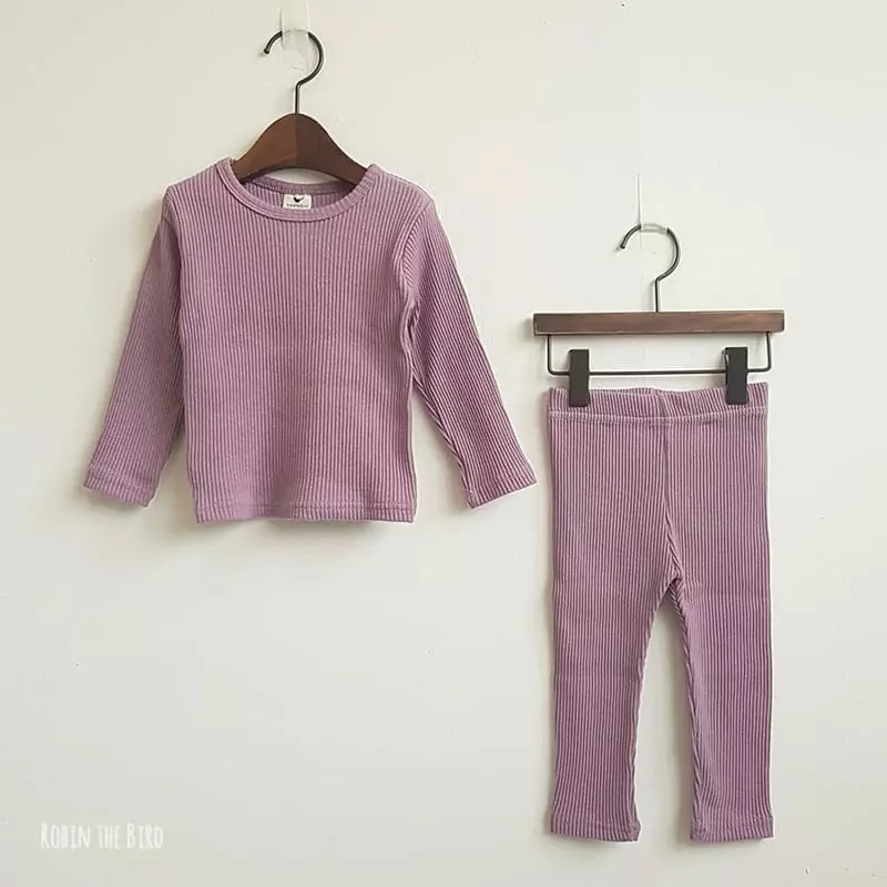 Saerobin - Korean Children Fashion - #todddlerfashion - Rib Easywear - 3