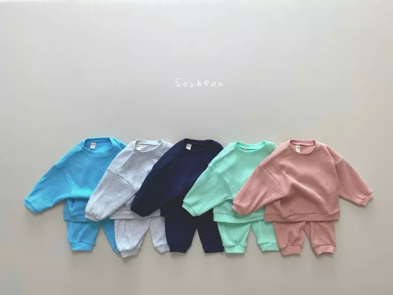 Soybean - Korean Children Fashion - #designkidswear - Croiffle Top Bottom Set - 4