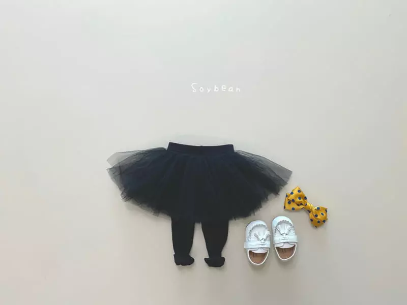 Soybean - Korean Children Fashion - #designkidswear - Frill Sha Skirt Leggings - 4