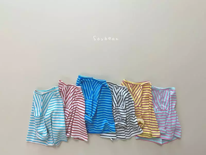 Soybean - Korean Children Fashion - #kidsshorts - Spring Stripes Tee - 7