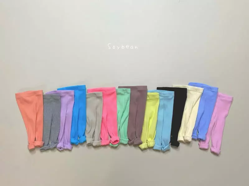 Soybean - Korean Children Fashion - #kidsstore - Sticky Rib Leggings