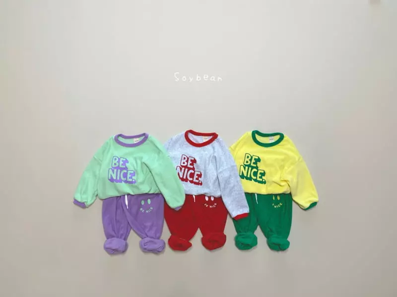 Soybean - Korean Children Fashion - #kidsstore - Nice Terry Top Bottom Set