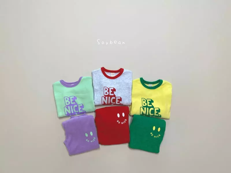 Soybean - Korean Children Fashion - #kidzfashiontrend - Nice Terry Top Bottom Set - 2