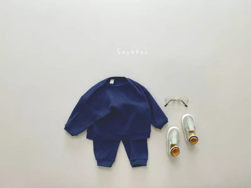 Soybean - Korean Children Fashion - #littlefashionista - Croiffle Top Bottom Set - 10
