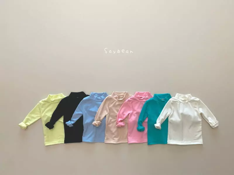 Soybean - Korean Children Fashion - #littlefashionista - Boodle Half Turtleneck Tee - 12