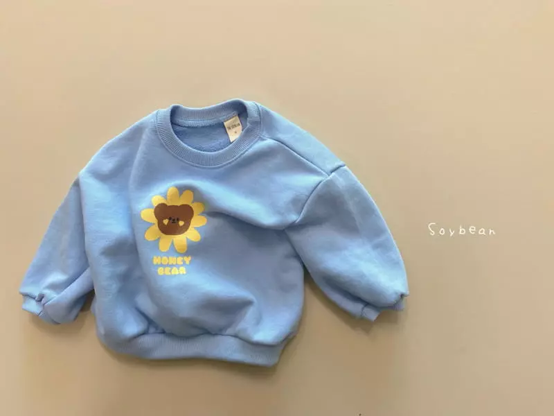 Soybean - Korean Children Fashion - #stylishchildhood - Flower Bear Top Bottom Set - 6